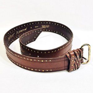 Betsey Johnson Embellished Leather Belt - Size Small